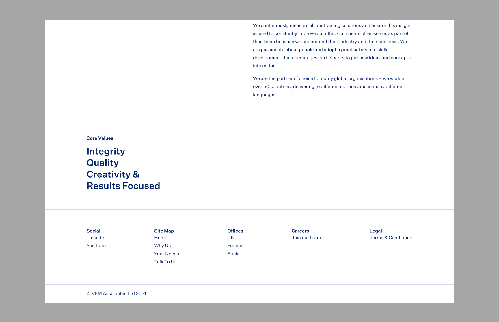 VFM Associates JAMstack Website